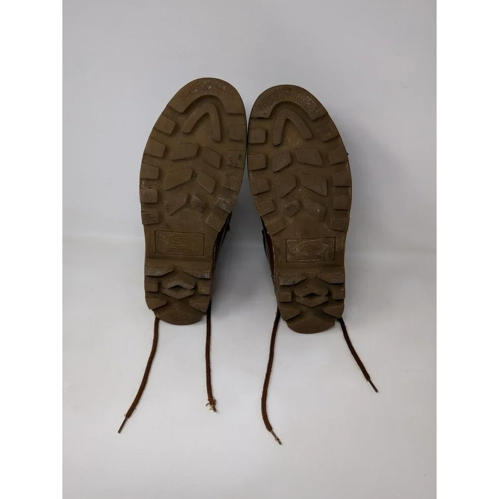 Vintage Y2K Skechers Chunky Ankle‎ Boots Leather Lace Up Brown Shoes Mens Size 9